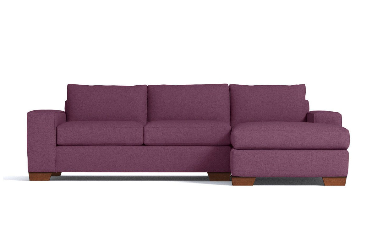 Melrose 2pc Sleeper Sectional :: Leg Finish: Pecan / Configuration: RAF ...