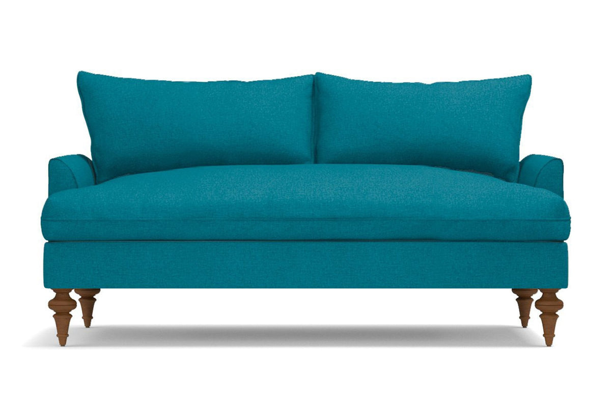 Saxon Apartment Size Sofa :: Leg Finish: Pecan / Size: Apartment Size ...