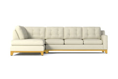 Brentwood 2pc Sleeper Sectional :: Leg Finish: Natural / Configuration: LAF - Chaise on the Left / Sleeper Option: Deluxe Innerspring Mattress