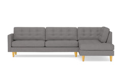 Lexington 2pc Sectional Sofa :: Leg Finish: Natural / Configuration: RAF - Chaise on the Right