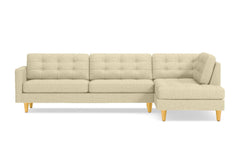 Lexington 2pc Sectional Sofa :: Leg Finish: Natural / Configuration: RAF - Chaise on the Right