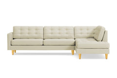 Lexington 2pc Sectional Sofa :: Leg Finish: Natural / Configuration: RAF - Chaise on the Right