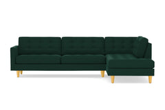 Lexington 2pc Sectional Sofa :: Leg Finish: Natural / Configuration: RAF - Chaise on the Right