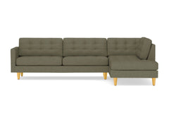 Lexington 2pc Sectional Sofa :: Leg Finish: Natural / Configuration: RAF - Chaise on the Right