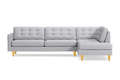 Lexington 2pc Sectional Sofa :: Leg Finish: Natural / Configuration: RAF - Chaise on the Right