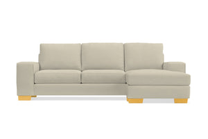 Melrose Reversible Chaise Sleeper Sofa Bed :: Leg Finish: Natural / Sleeper Option: Memory Foam Mattress