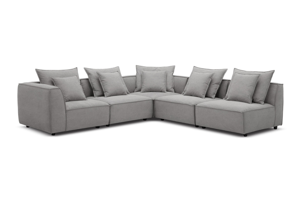 Kensington Grey Back Cushion for Sofa and sectional modular pieces